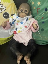 Reborn baby monkey pink - pink, outfit