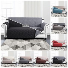 Sofa Slip Covers Reversible Couch Cover Waterproof Pet Protector Quilted Throws