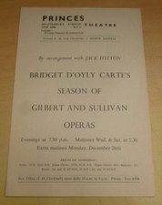 D'oyly Carte  Princes Theatre