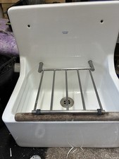 Armitage Shanks Cleaners Sink With Brackets And Legs And Taps