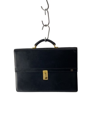 Dunhill briefcase leather - leather, blk