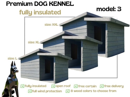 Insulated dog kennel large - large, xl