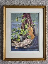 Watercolour Painting Still Life Violin 