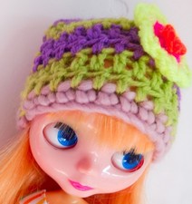handmade winter hat for blyrhe dolls, hat for tangkou dolls