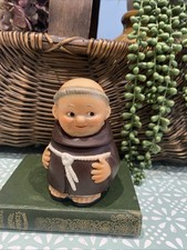 Vintage 1956 Friar Tuck Monk Covered Sugar Jar, Goebel - W. Germany Toes