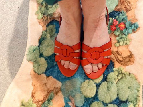 Boden tomato red sandals size - boden,