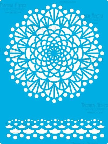 Usable lace napkin stencil - napkin,