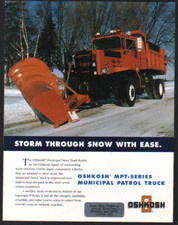 OSHKOSH "MPT-Series" Municipal Patrol Truck Lorry Brochure Leaflet