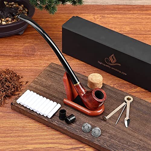 Tobacco pipe churchwarden - tobacco,