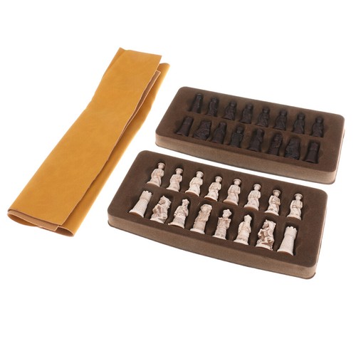 Antique figurines chess set - chess,
