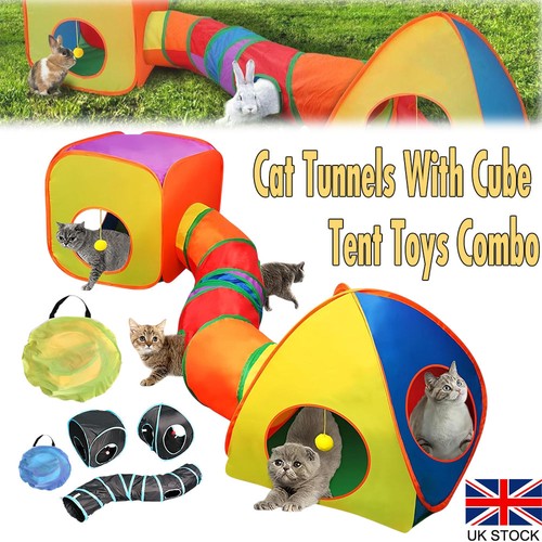Cat tunnel indoor cats diy - cats,