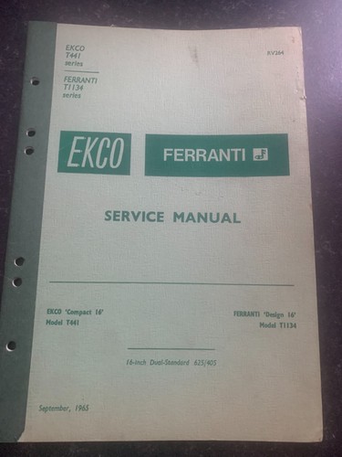 Ekco ferranti t441 - ekco-ferranti, series
