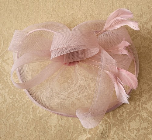 Fascinator wedding pink - fascinator,