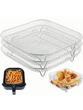 1pc Square Stackable Stainless