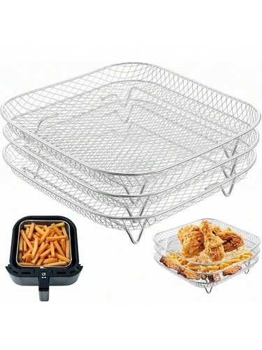 1pc square stackable stainless - 1pc,