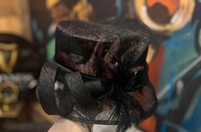Stunning Black Sinamay