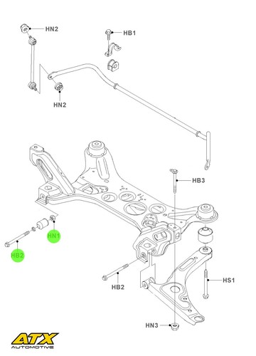 Wishbone front mounting - front,