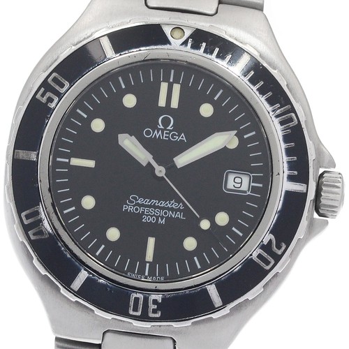 Omega seamaster200m date - date, black