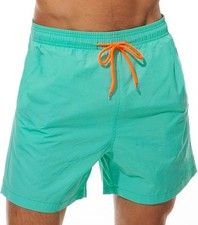 Men's Dissolving Prank Swim Trunks Stag Party Joke Prank Turquoise Green 2XL