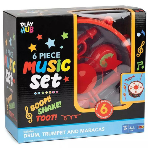 6pc music set - 6pc, drum