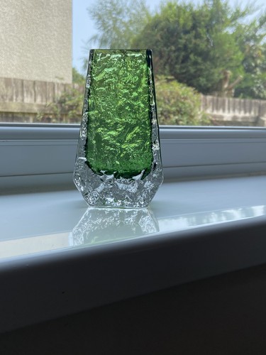Whitefriars glass coffin vase - coffin,