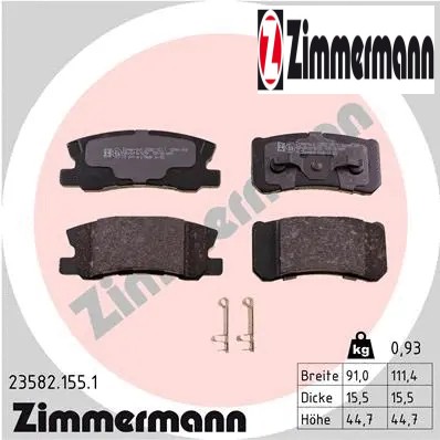 Rear brake pad - brake,
