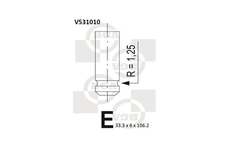 Intake valve fits citroen - intake,