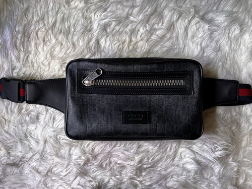 Gucci supreme black canvas - black,
