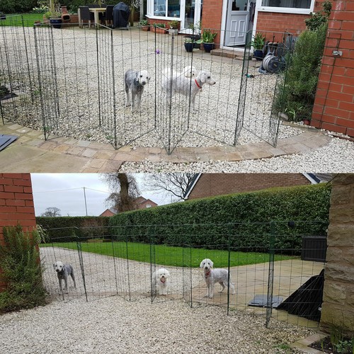 Foldable dog fence barrier - foldable,