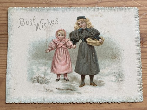 Victorian christmas card two - victorian,