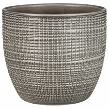 Textured ceramic planter - textured,