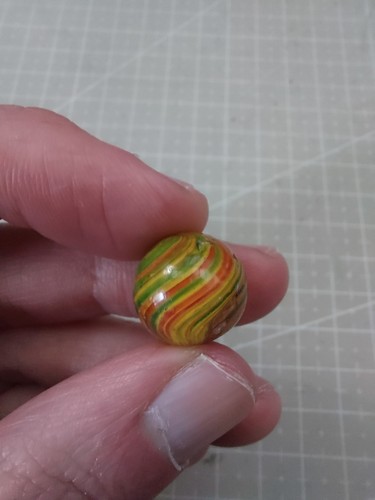 Antique handmade swirl marble - antique,