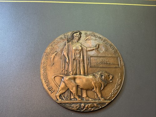 Ww1 memorial plaque john - ww1,
