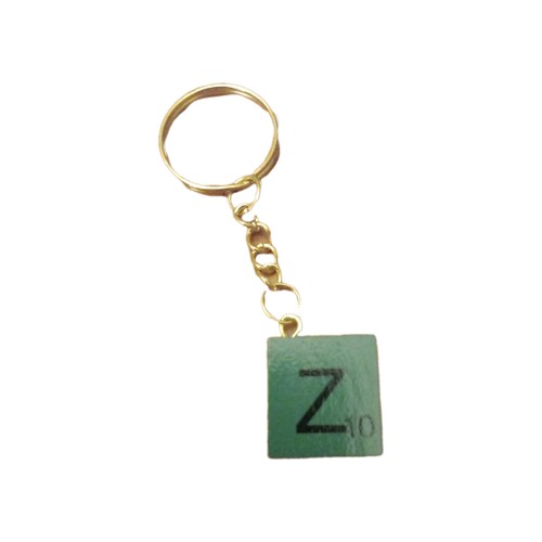 Scrabble style letter keyring - style,