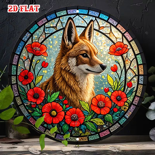 Cute fox garden - fox, wall