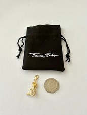 Thomas Sabo Charm Pendant. Gold Plated Sterling Silver. New In Package.