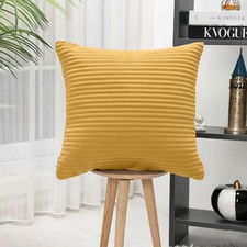 Ribbed Plush Cushion Covers