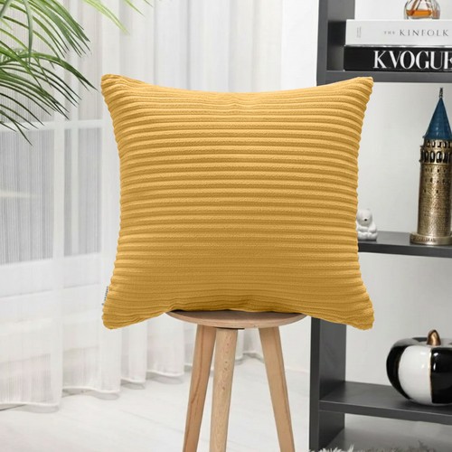 Ribbed plush cushion covers - ribbed,