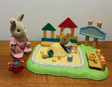 Sylvanian Families Nursery Sandpit And Figure Set, Buckets Spades Sandcastles