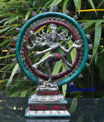 Shiva nataraja figurine brass - shiva,