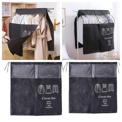 Clear clothes rail cover dust - clear,