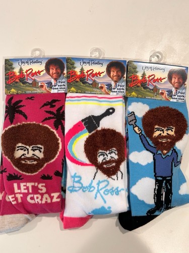 Bob ross socks set 3 - set, of