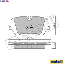 BRAKE PAD SET DISC BRAKE