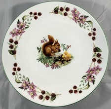 Vintage Crown Staffordshire Country Friends No. 3 Red Squirrel Plate Bone China
