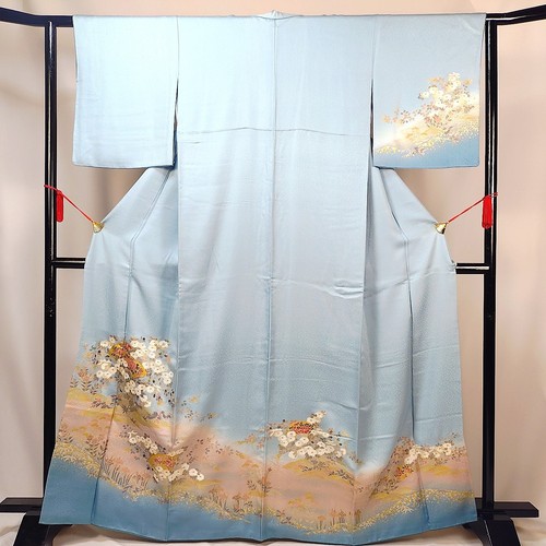 Vintage japanese silk kimono - vintage,
