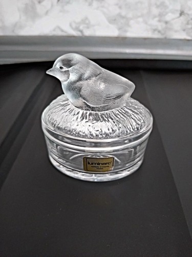 Vintage luminarc glass trinket - vintage,