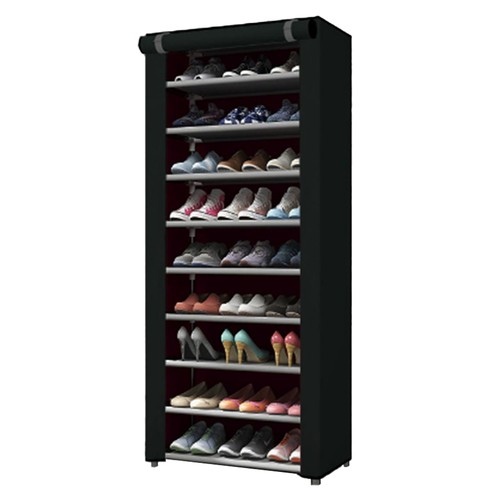 Tier tall shoe rack with - 10-tier,