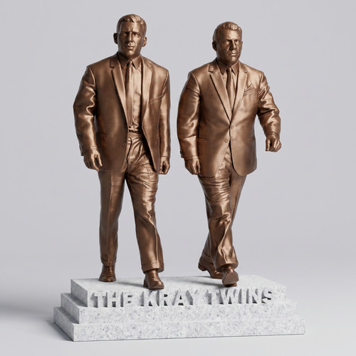 Kray twins statue british - kray,