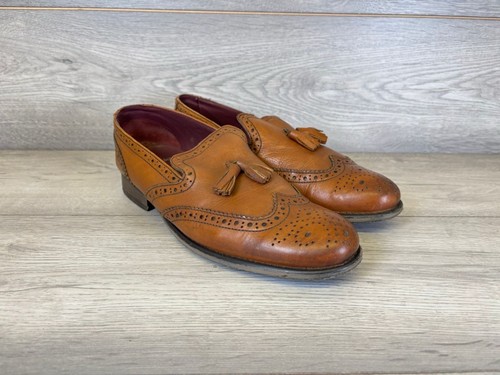 Clarks brown leather brogue - brown,