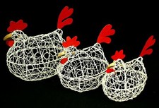 Chicken Egg Basket Wire Hen